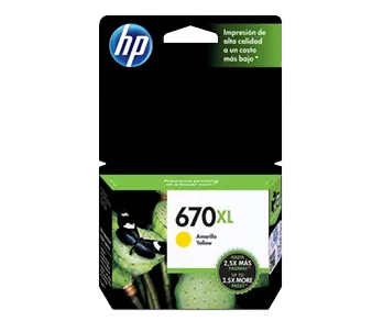 HP 670XL - Alto rendimiento - amarillo